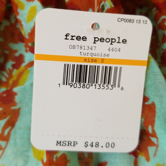 Free People Instant Crush printed tank NWT - Picture 5 of 5